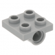 LEGO lapos elem 2x2 alján 1 db pin csatlakozóval, világosszürke (2444)